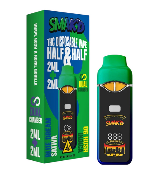 SMAK'D Half & Half Dual-Chamber Disposable 4G