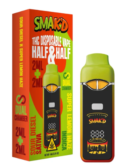 SMAK'D Half & Half Dual-Chamber Disposable 4G