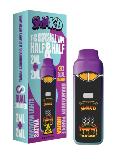 SMAK'D Half & Half Dual-Chamber Disposable 4G
