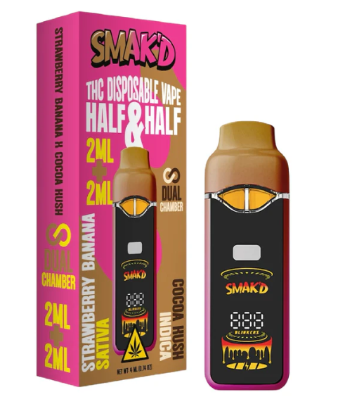 SMAK'D Half & Half Dual-Chamber Disposable 4G