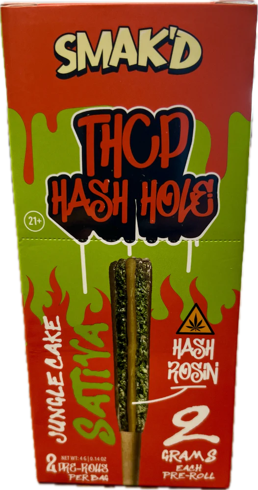 SMAK'D Hash Hole 4G THCP Preroll 2PK